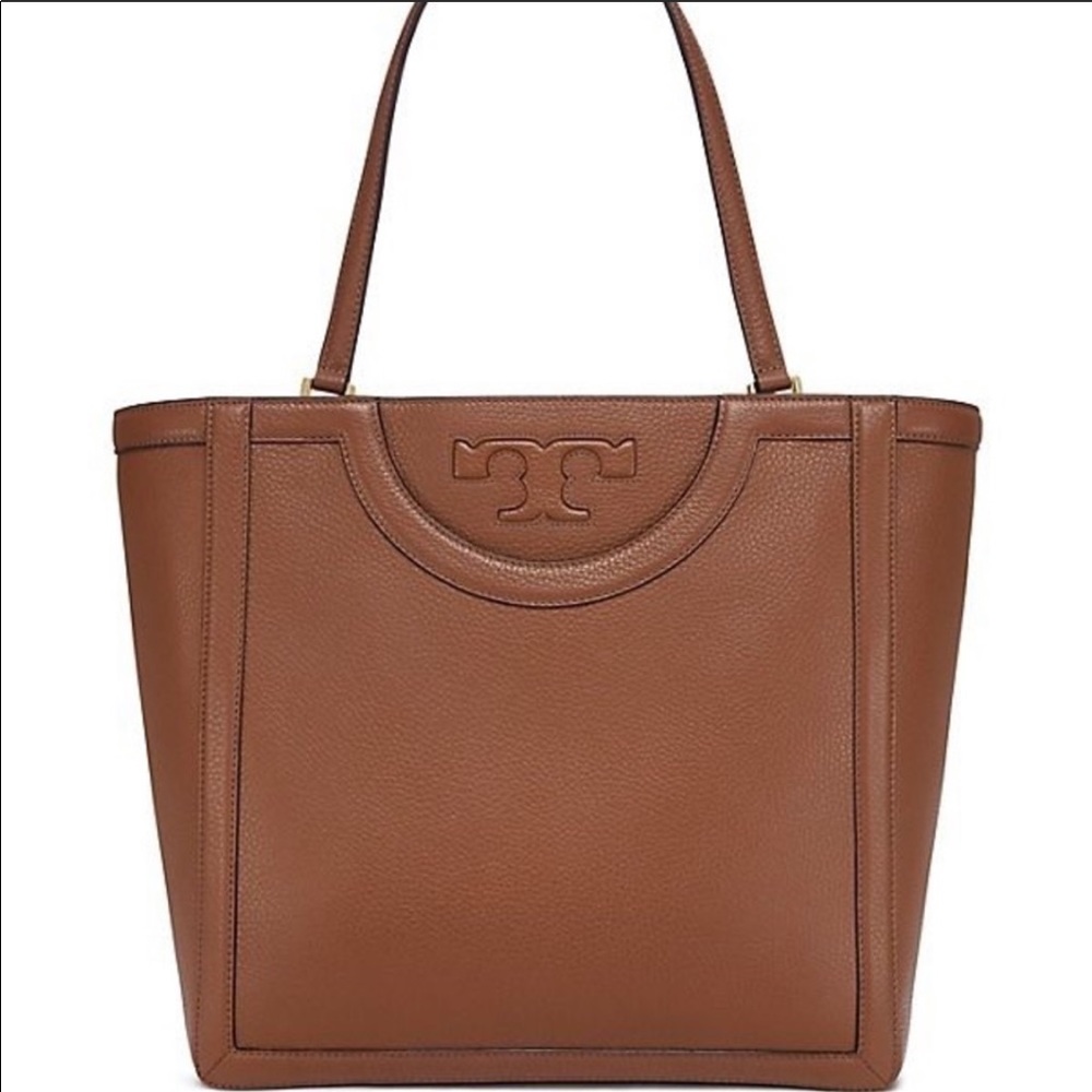 Tory Burch Serif Tote, zipper top, Large